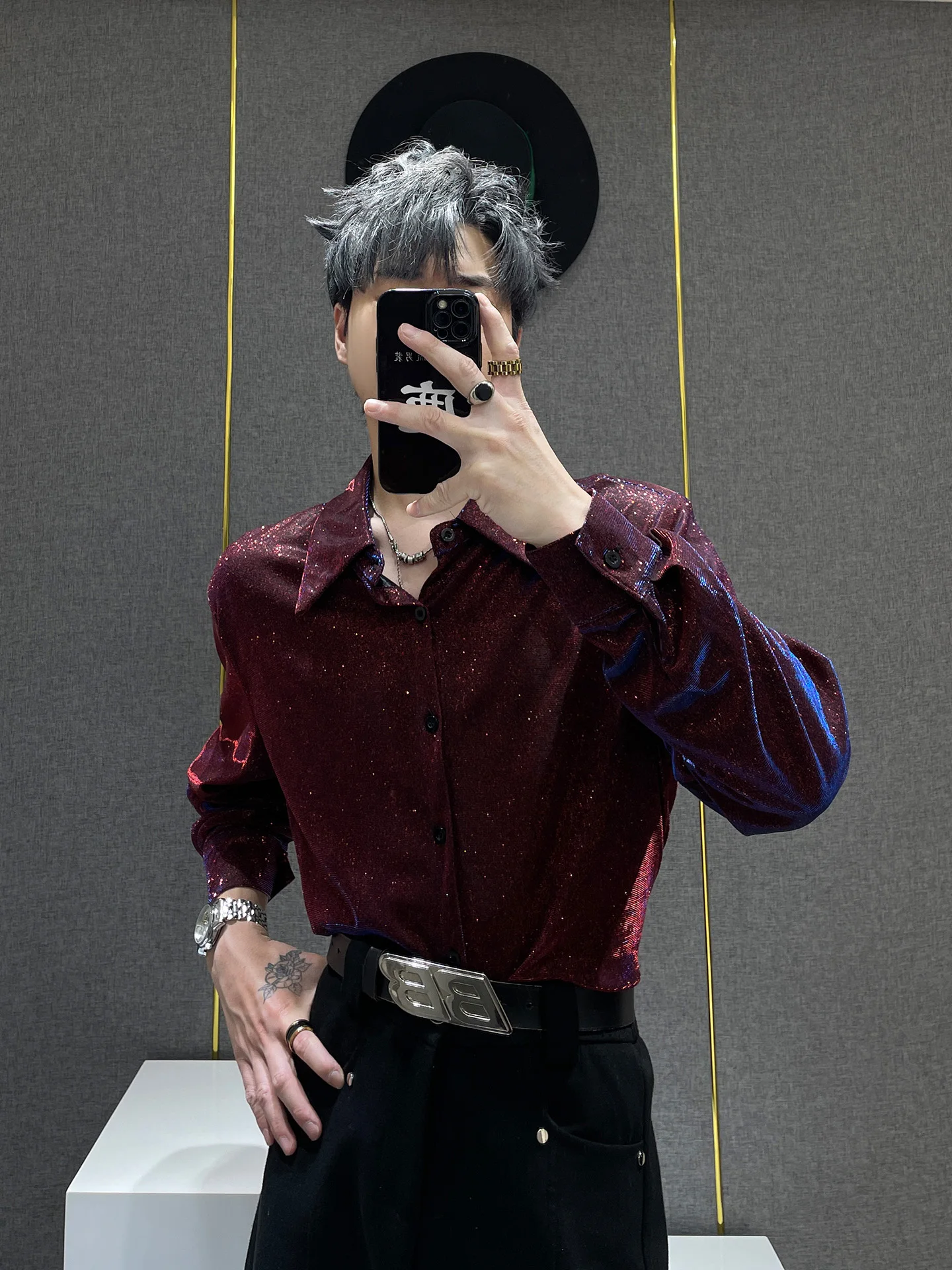 

Мужская свободная рубашка с длинным рукавом, стильная, с подплечниками, летняя новинка, молодежная повседневная одежда, не требует глажки, тонкая ткань, чистый хлопок