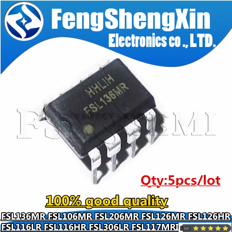 5pcs FSL117MR FSL136MR FSL106MR FSL206MR FSL126MR FSL126HR FSL116LR FSL116HR FSL306LR FSL117MRI DIP Chips