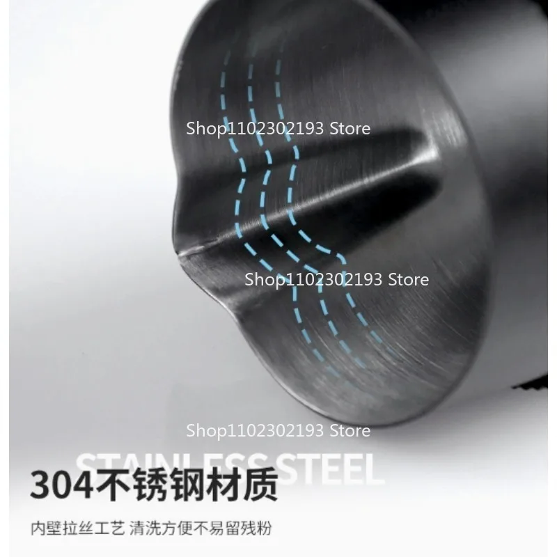 420ml Stainless Steel Latte Cup Coffee Frothing Cup with Anti-Scald Black Silicone Sleeve,Cappuccino Foam Milk Frother Jug Cup