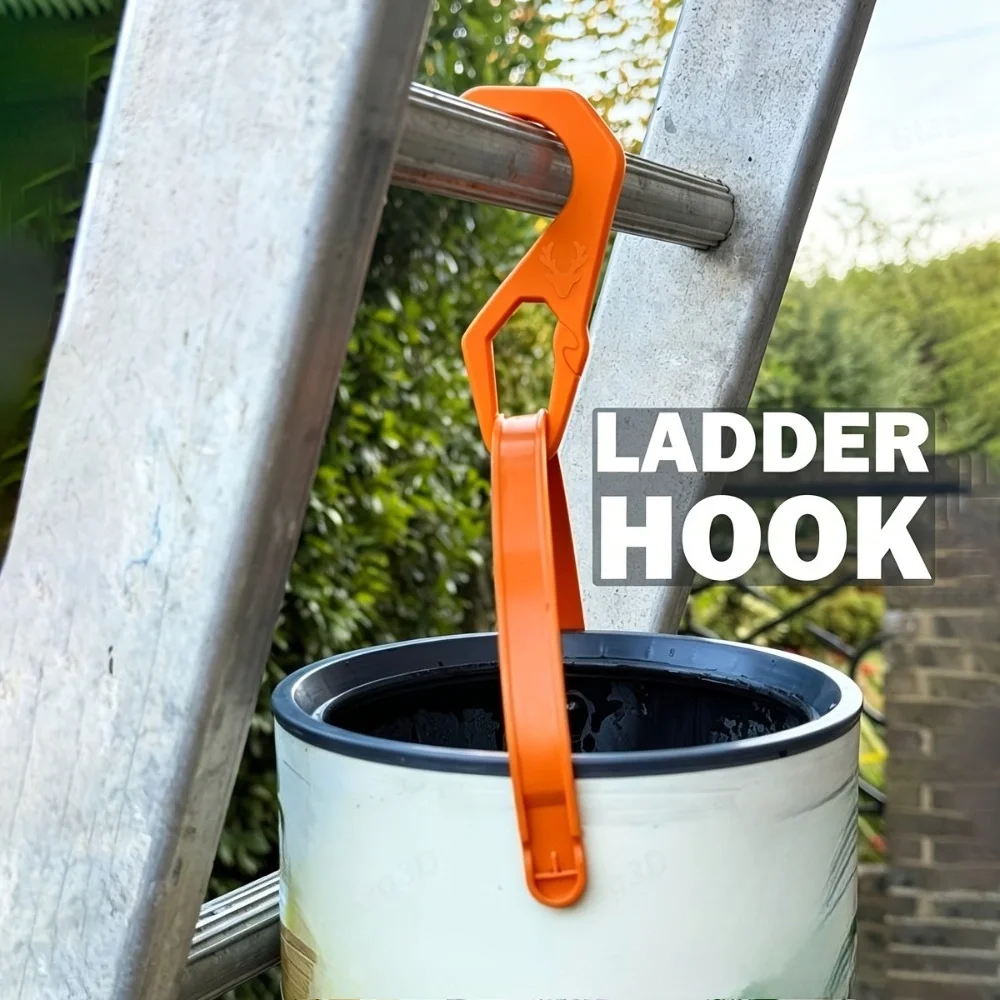 Durable Ladder Hook Household Tool Holder Installed On Ladder Convenient Easy Sturdy Metal Wall Roof Repair Organizer