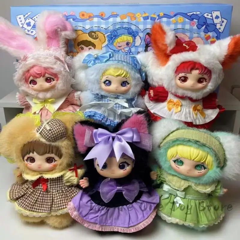 ジユリロリータのブラインドボックス,秘密の庭,お茶会シリーズ,かわいいぬいぐるみ,ミステリーボックス,アクションフィギュア,サプライズバッグ,ペンダント人形のおもちゃ