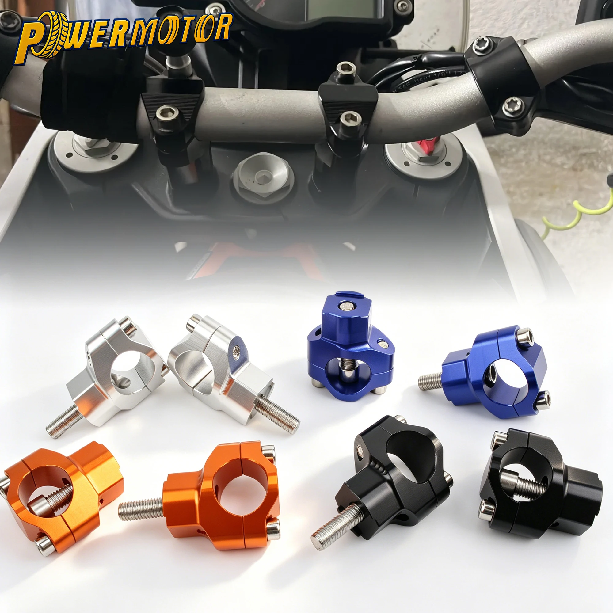 

Universal Motorcycle 28MM Handlebar Riser Clamp CNC Aluminum Accessories For KTM 125-530 SX SXF XC XCF XCW EXC EXCF 2005-2015
