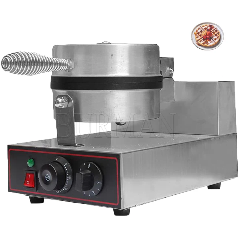 

Single Head Electric Waffle Maker Nonstick Plate Cake Baking Machine Round Waffle Kitchen Commercial Appliance 220V 110V