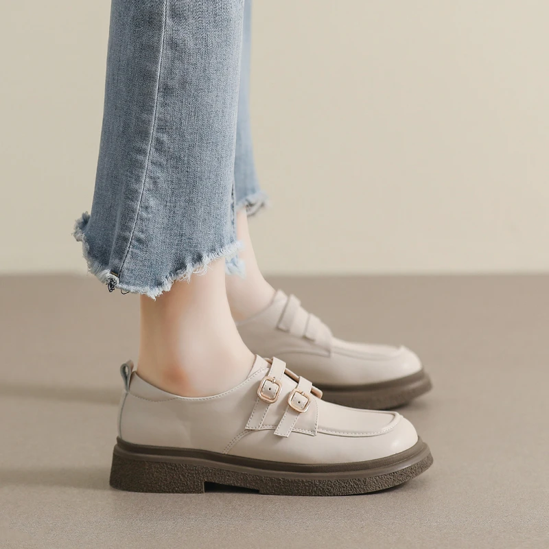 

Women French Style Pointed Toe Flat Mary Jane Shoes One Strap Shallow Mouth Plus Size Elegant Casual Daily Fashion Footwear