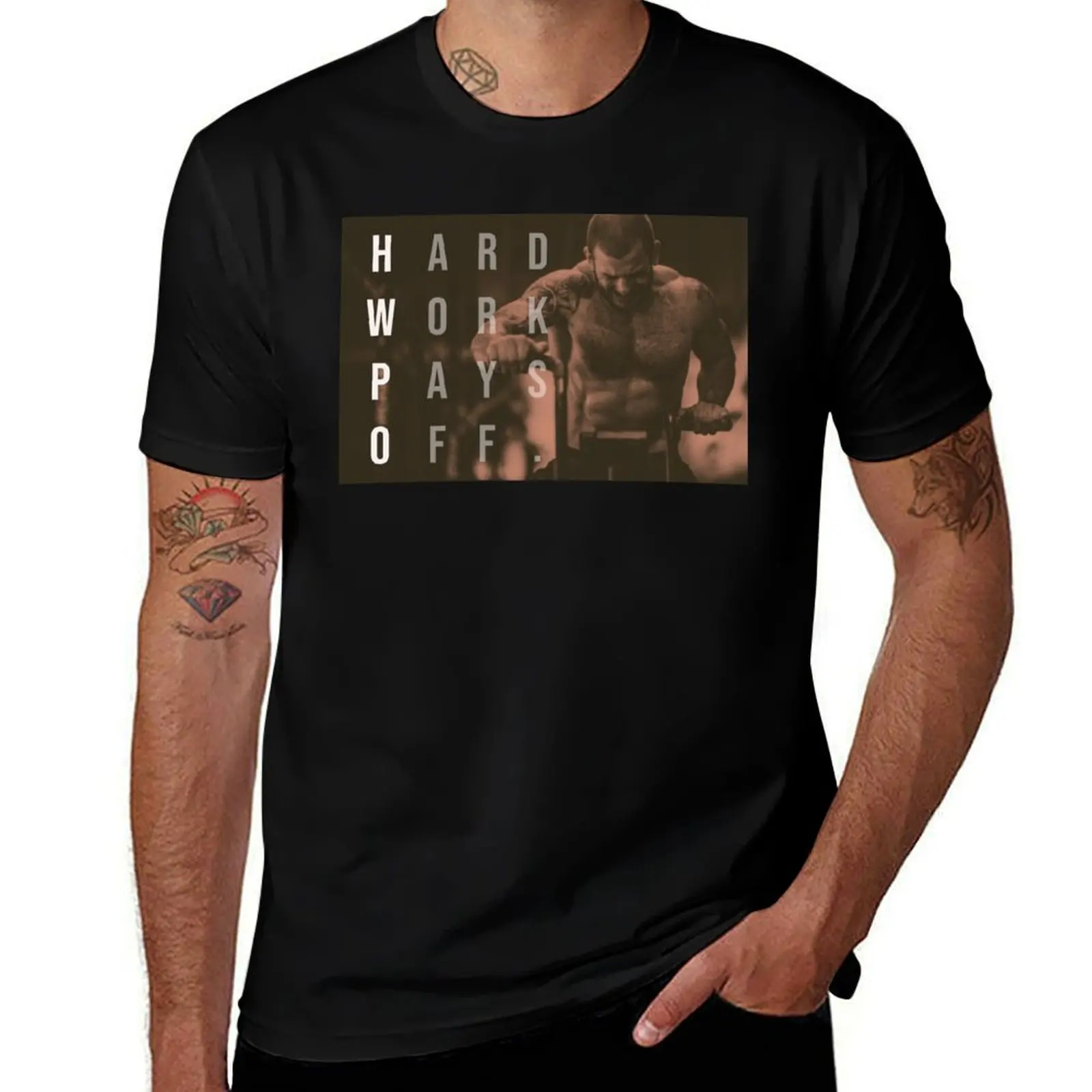 

Mat Fraser - CrossFit - Hard Work Pays Off - HWPO T-Shirt Independence Day Short Sleeve T-Shirt