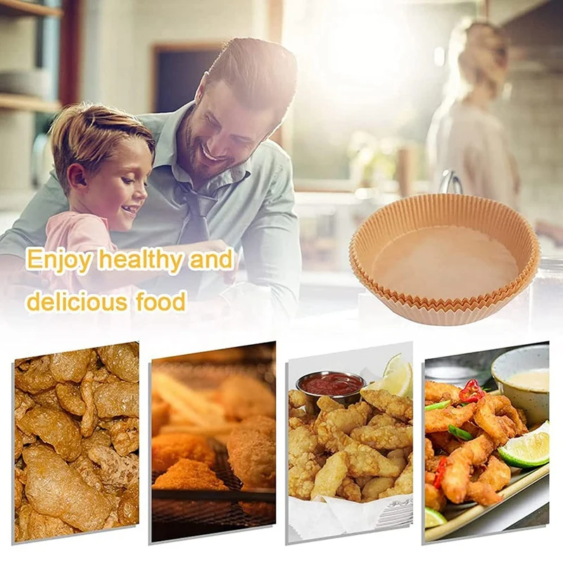 25Pcs Air Fryer Disposable Parchment Paper, Non-Stick Air Fryer Liners, For Air Fryer Baking Roasting Accessories