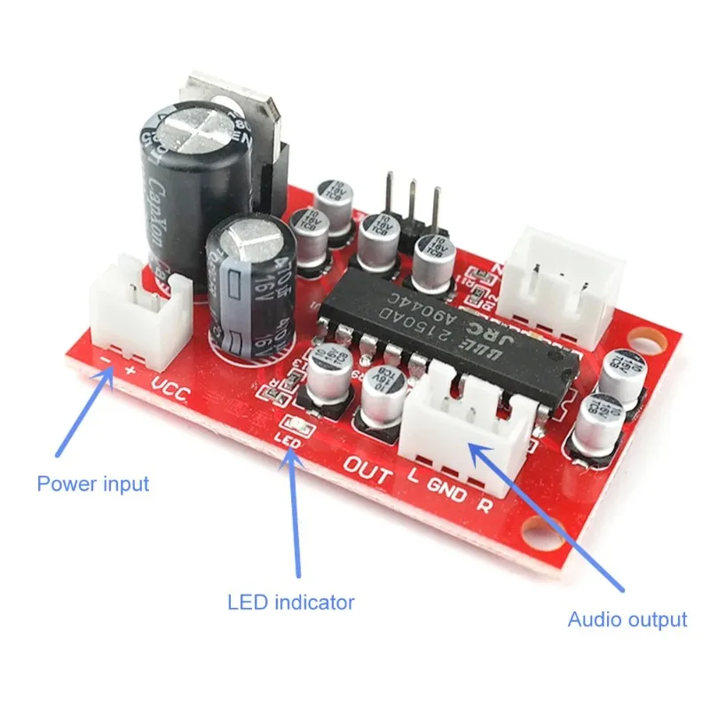 NJM2150 BBE Sound Preamplifier Board Sound Actuator Boosting Treble Bass Amplifier JRC2150 Module DC5V-12V