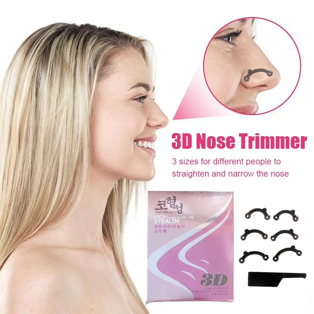 1/2Packs Black Nose Shaper 3D Silicone Nose Corrector Bridge Lifting Increase Nasal Shaping Shaper Beauty Nose Corrector Lifter