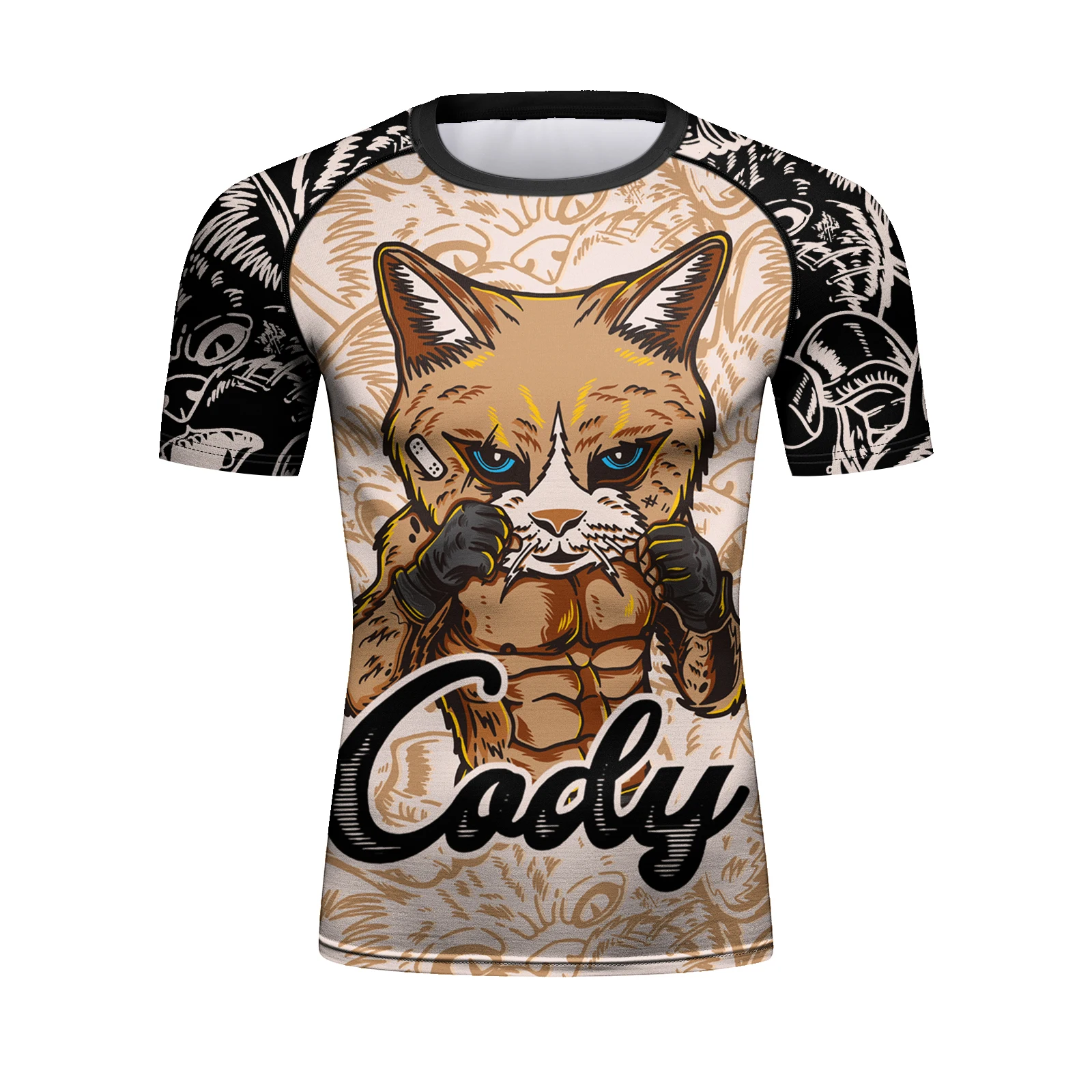 

Новые мужские рашгарды на заказ, трикотаж для джиу-джитсу MMA No Gi, бокс, кикбоксинг, тренировки, футболки с короткими рукавами и цифровой сублимационной печатью