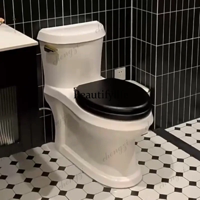 French retro style ordinary toilet siphon type, bathroom European silent deodorant toilet