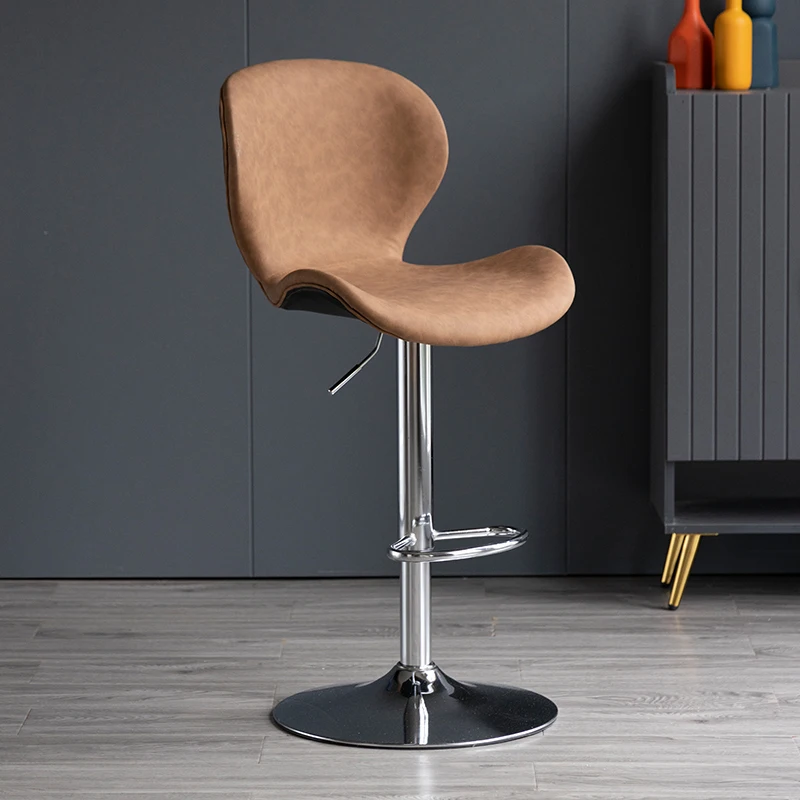 //Modern Black Home Furniture Kitchen Vintage Bar Chair Swivel Bar Stool High Chair