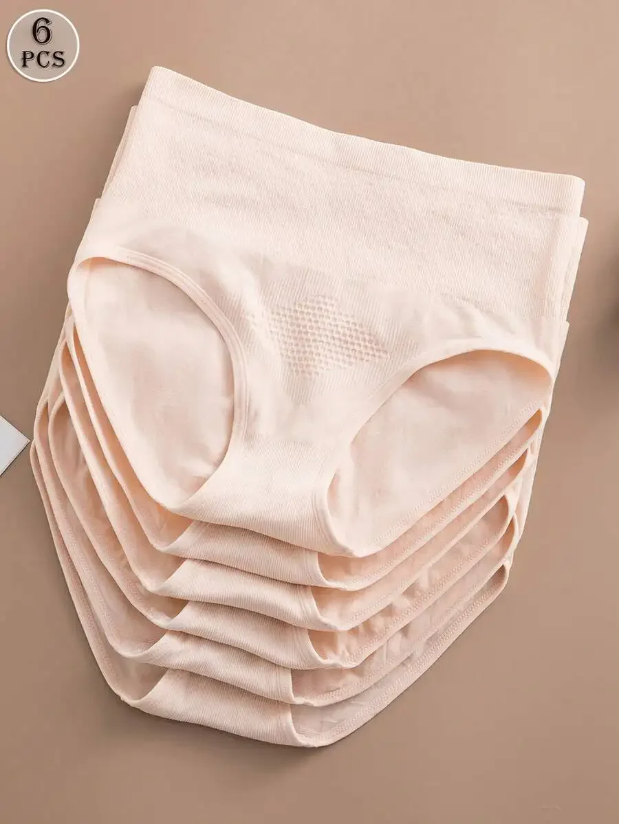 

6 Pcs Women High Waisted Seamless Comfortable Panties