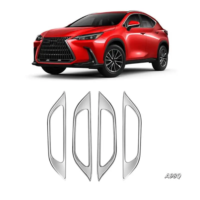 

RHD Car Inner Door Handle Decoration Cover Sticker Trim Decoration ABS High Guality For LEXUS NX260 NX350H 2022 2023 (Chrome)