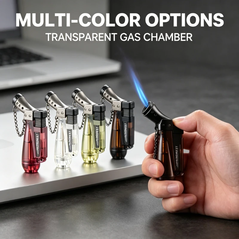 

New Butane Jet Torch Lighter Cigarette Windproof Lighter Cigar for BBQ Kitchen Camping Outdoor Ignition Lighters Gadgets For Men