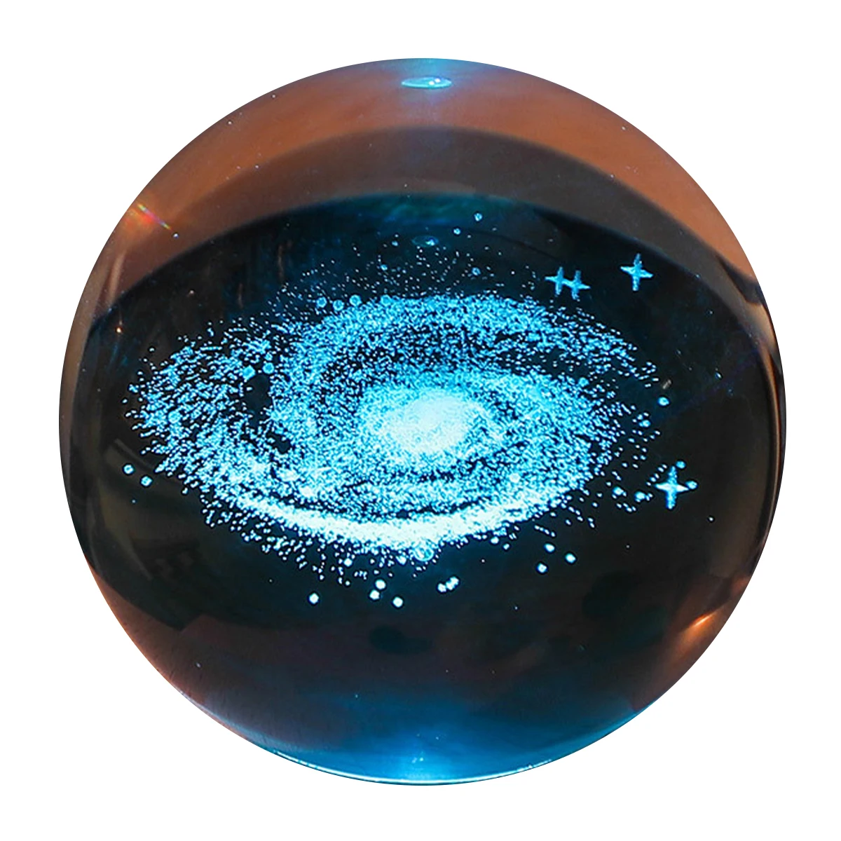 Crystal Ball Night Astronomy Night Lamp Creative 3D Glowing Planetary Galaxy Astronaut Ball Rechargeable Lamp Tabletop Decor