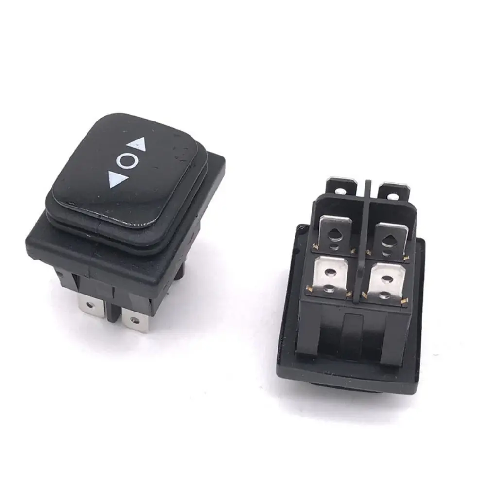Momentary Polarity Toggle Switch Waterproof DC 12V 10A Reverse Switch 6 Pin 3 Position AC 110V-220V