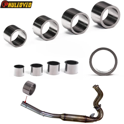 Imagen 1 del producto ID Universal: 22 29 30 32 35 38 43 45 50 51 55mm silenciador de escape de motocicleta enlace junta de tubo anillo de sellado para Ninja400 MT07 R25 Etc.