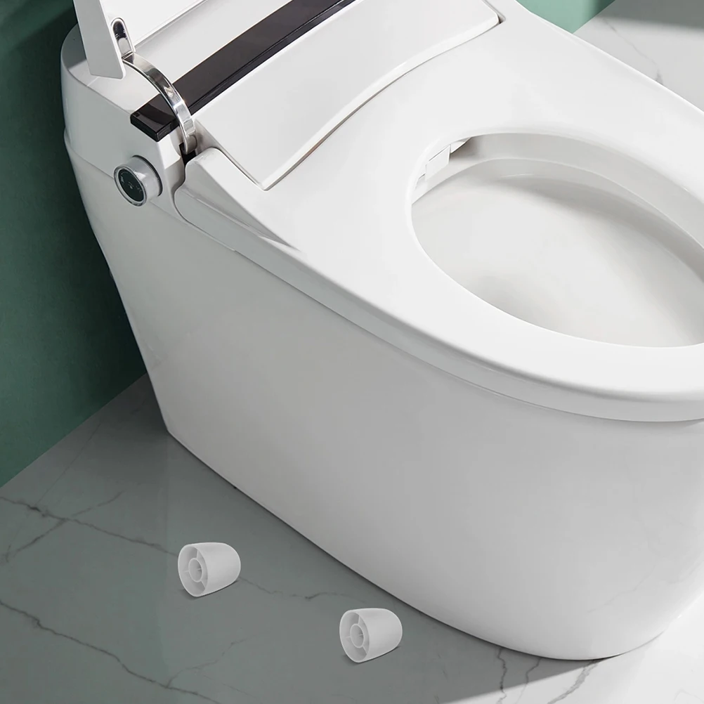 

8 Pcs Decorative Cover Toilet Screw Bowl Caps Bolt Universal Covers White Bathroom Fixture Accessory Protectors