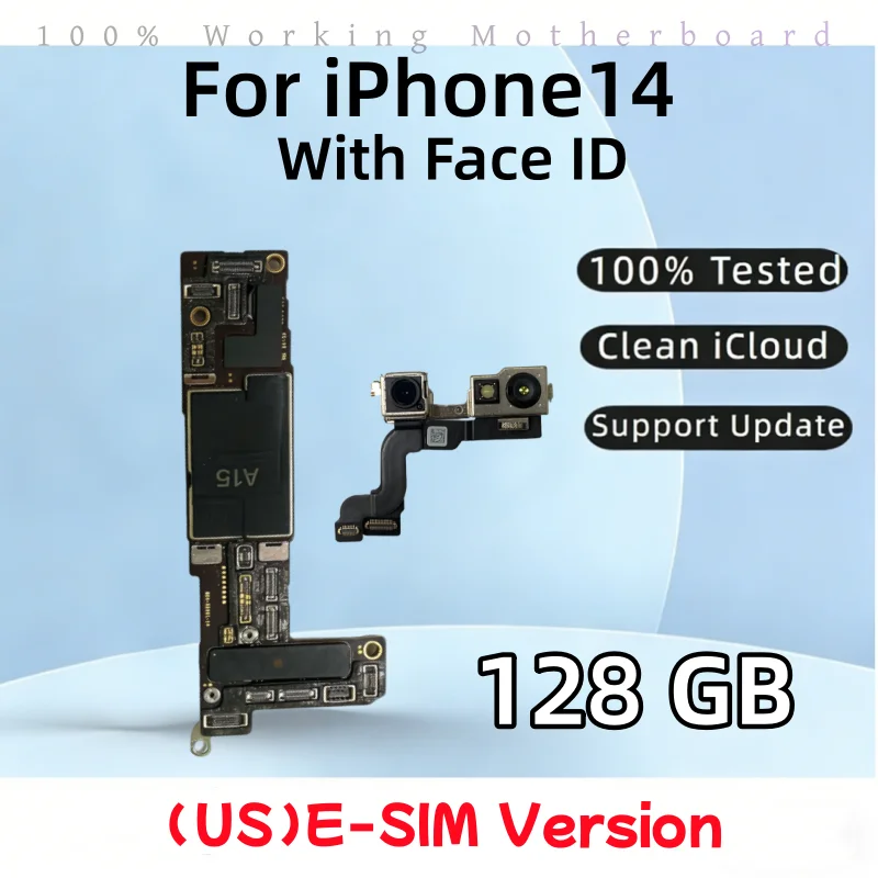テスト済みロジックボード iPhone 14 マザーボード Face ID クリーン