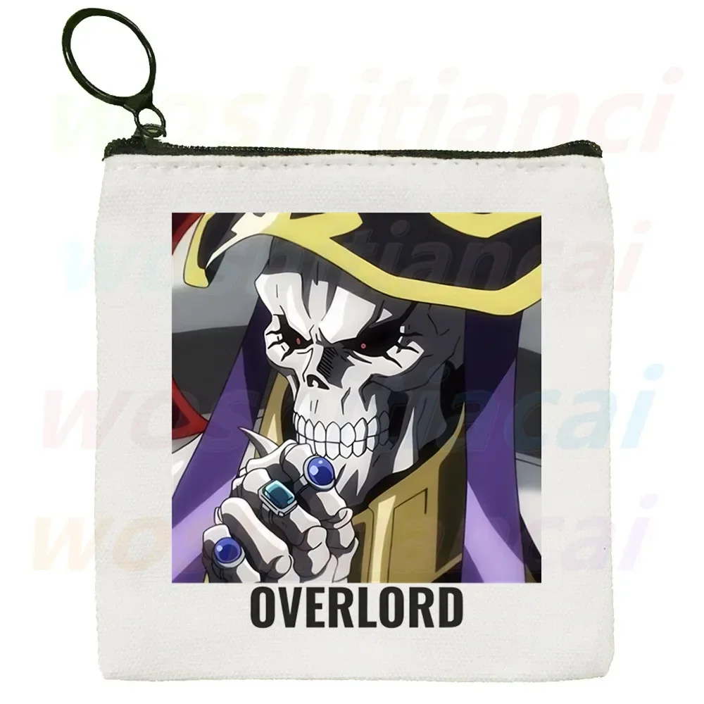 Overlord Anime Albedo Ainz Wallets Coin Pocket Vintage Male Purse Function Boy And Girl Wallet with Card Holders