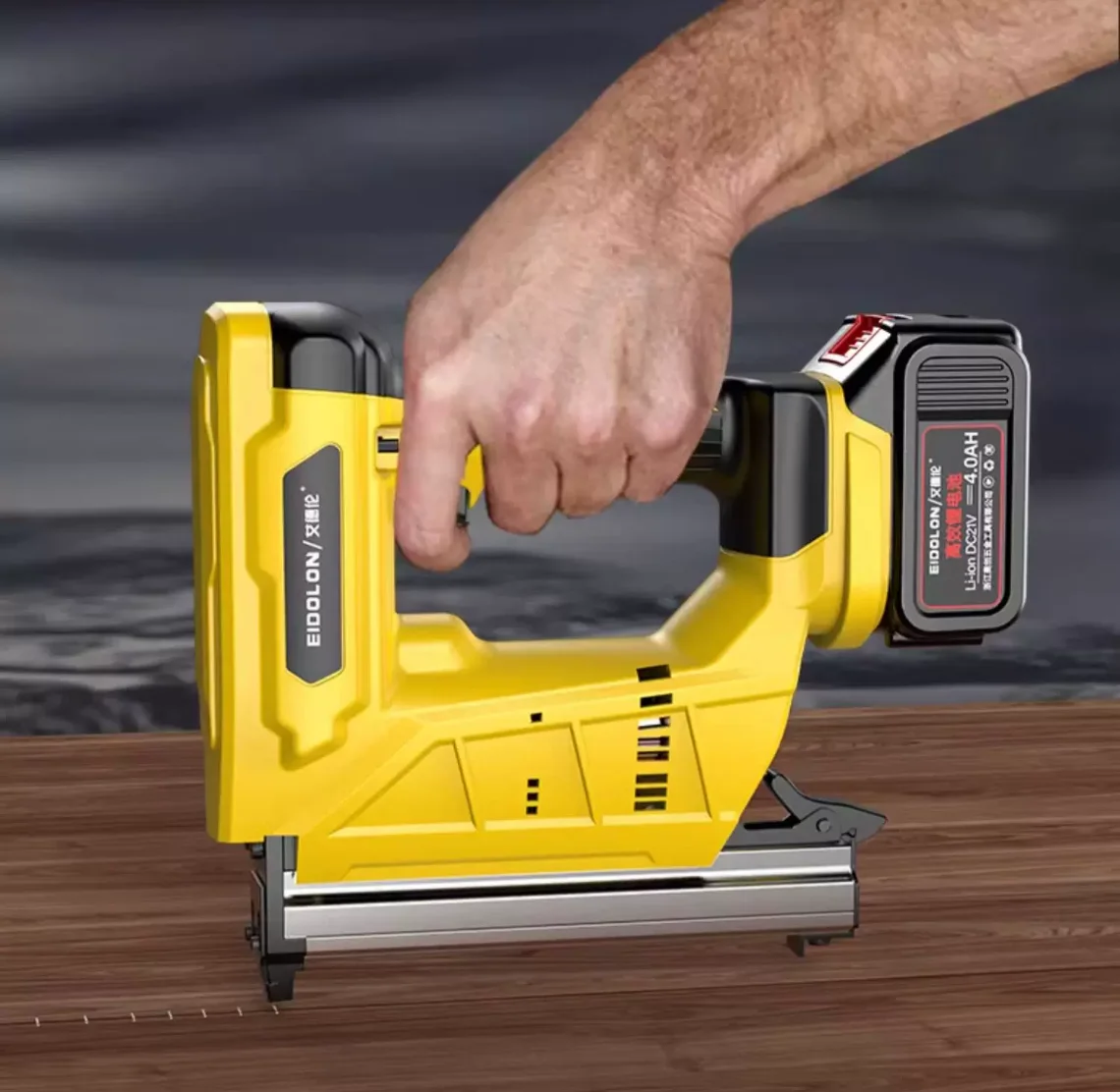 1022J lithium battery-powered electric U-nail gun, used for wood panel splicing, sofa upholstery, and picture frame binding