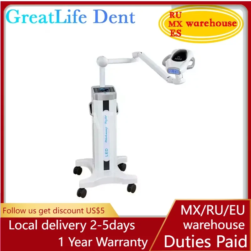 

GreatLife 12 Leds Powerful 60w Newest Blue Led Laser Bleaching Machine Led Laser Lamp Dental Whitening Professional Tools Unit