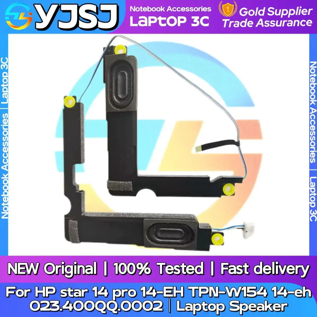 New Original Laptop Notebook Audio Speaker For HP star 14 pro 14-EH TPN-W154 14-eh 023.400QQ.0002 built-in speaker horn audio