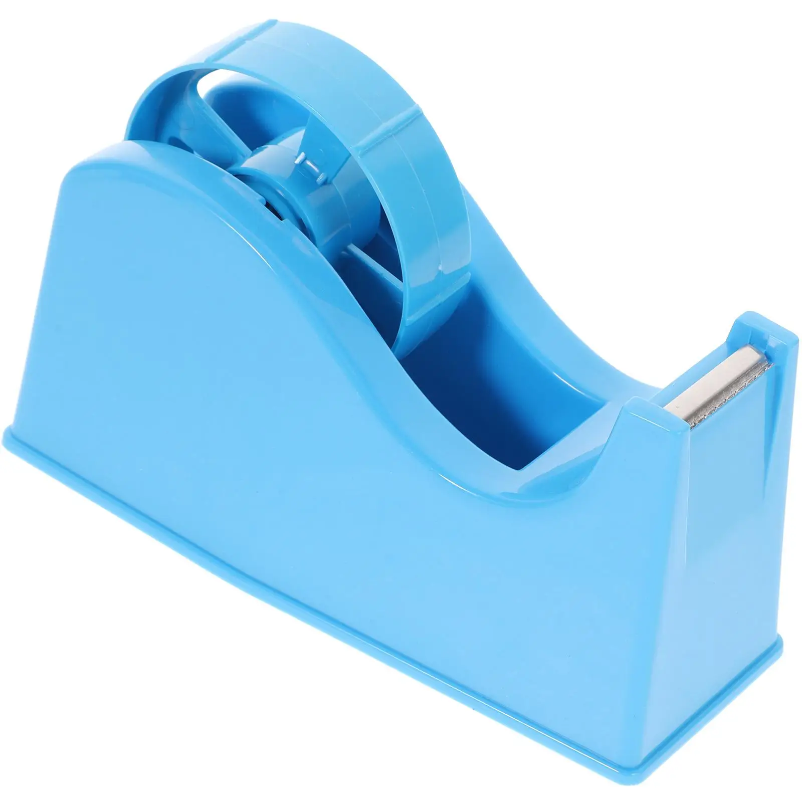 Desktop Tape Dispenser Adhesive Paper Cutting Machine Professional Tape Holder Tabletop Weighted Base Non Slip Mat Random Color