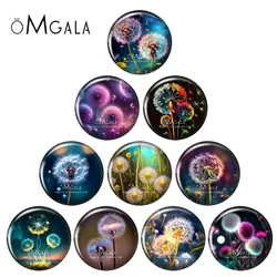 Magic Dandelion Art Patterns 12mm/18mm/20mm/25mm Round photo glass cabochon demo flat back Making findings