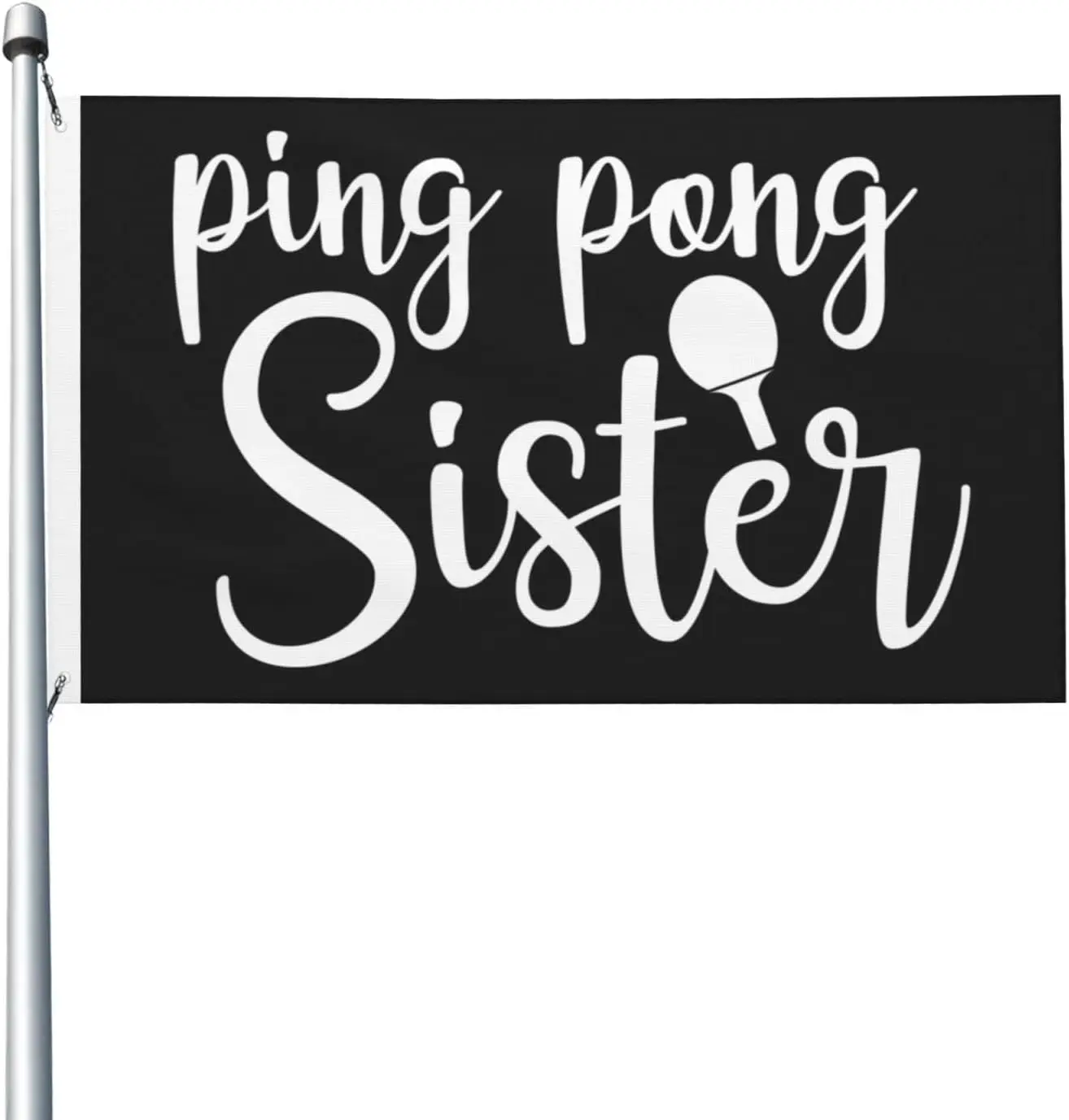 Flagnshow 100% Polyester Ping Pong Sister Flag