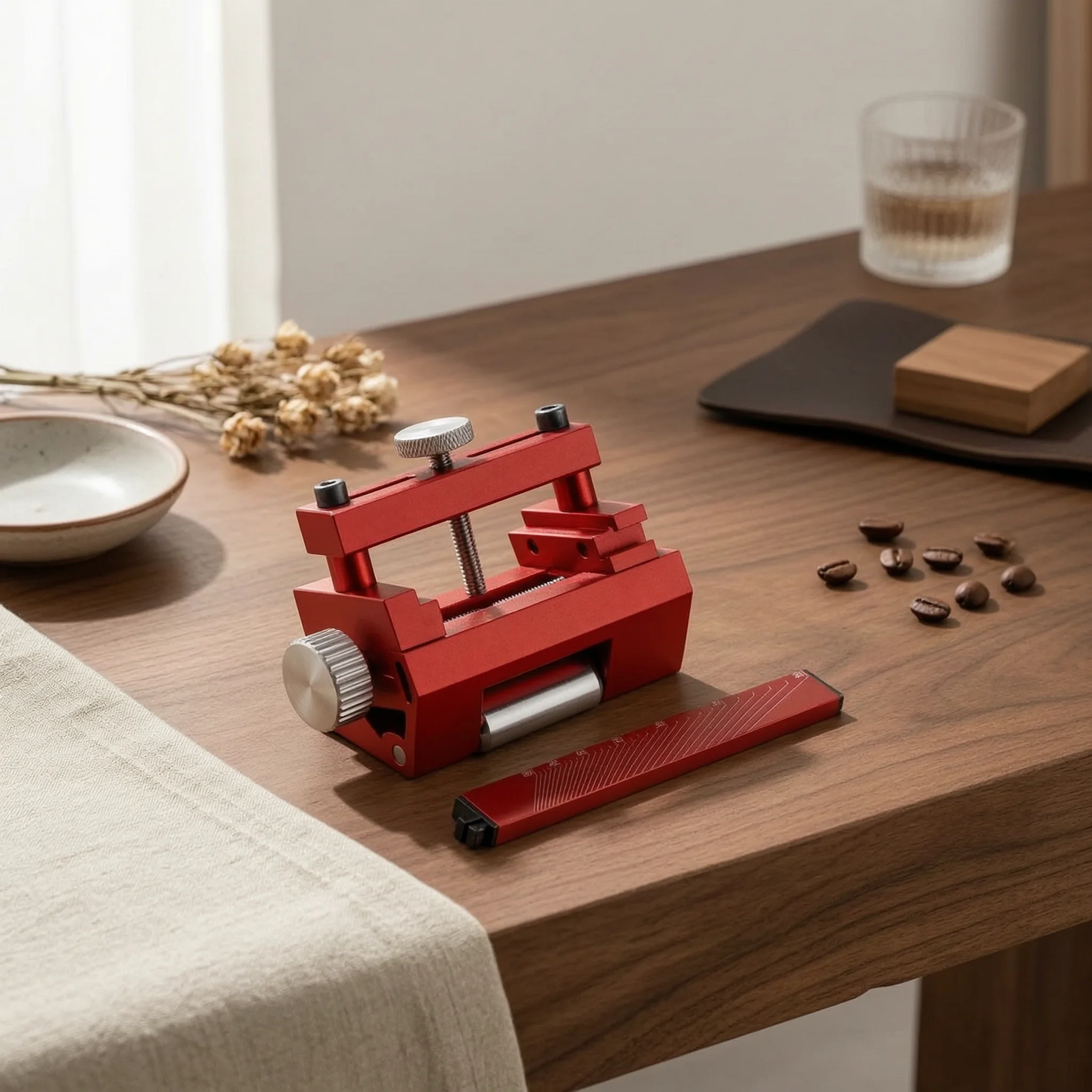 Fixed-Angle Sharpening Jig Rigid Metal Woodworking Sharpening Jig Blade Honing Guide Compact for Woodworkers