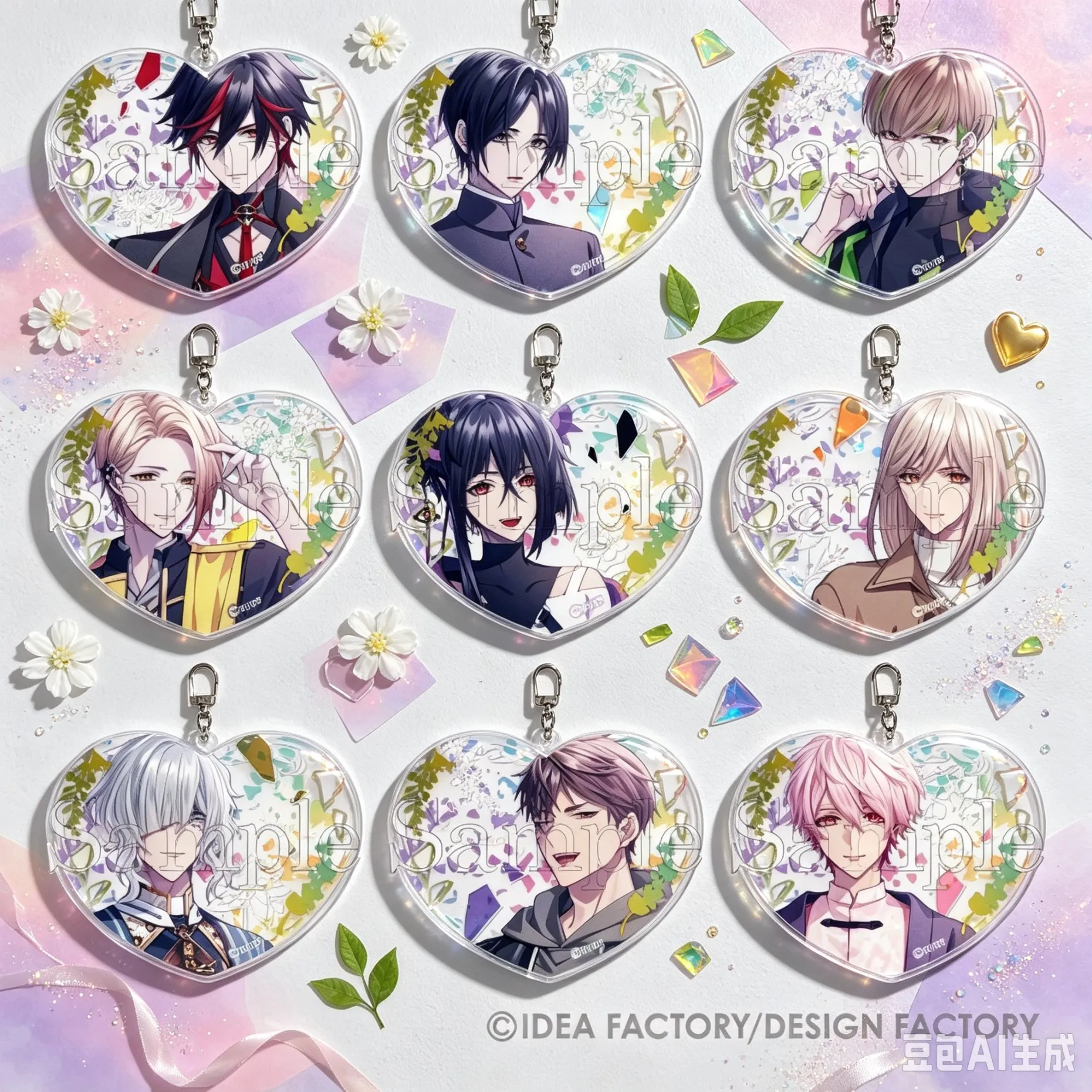 New Style 6cm Anime 9 R.I.P. Display Anime Keychain Goods Desk Decoration Ornament Accesorios Acrylic Stand Figure High Pixel