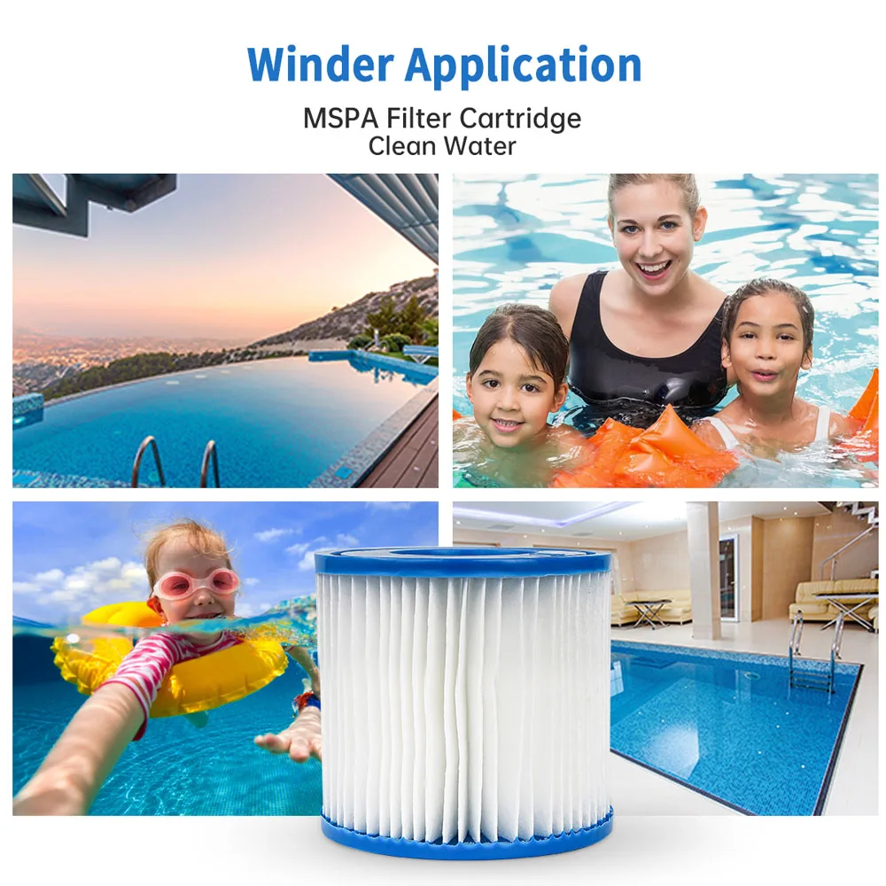 Cartucho de filtro de piscina para bomba 58381 Flowclear Lay-Z-Spa-Miami Vegas Palm Springs Paris