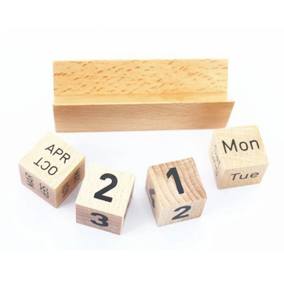 

Natural Wood Creative Desk Calendar Manual Office Decoration Wooden Combination Manual Calendar Office Decoration