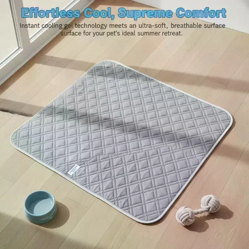 1 Pc Pet Cooling Pad Ceiling Washable and Anti Slip Bottom Large Dog Cooling Bed and Cat Ice Pad Cooling Pad for Pets