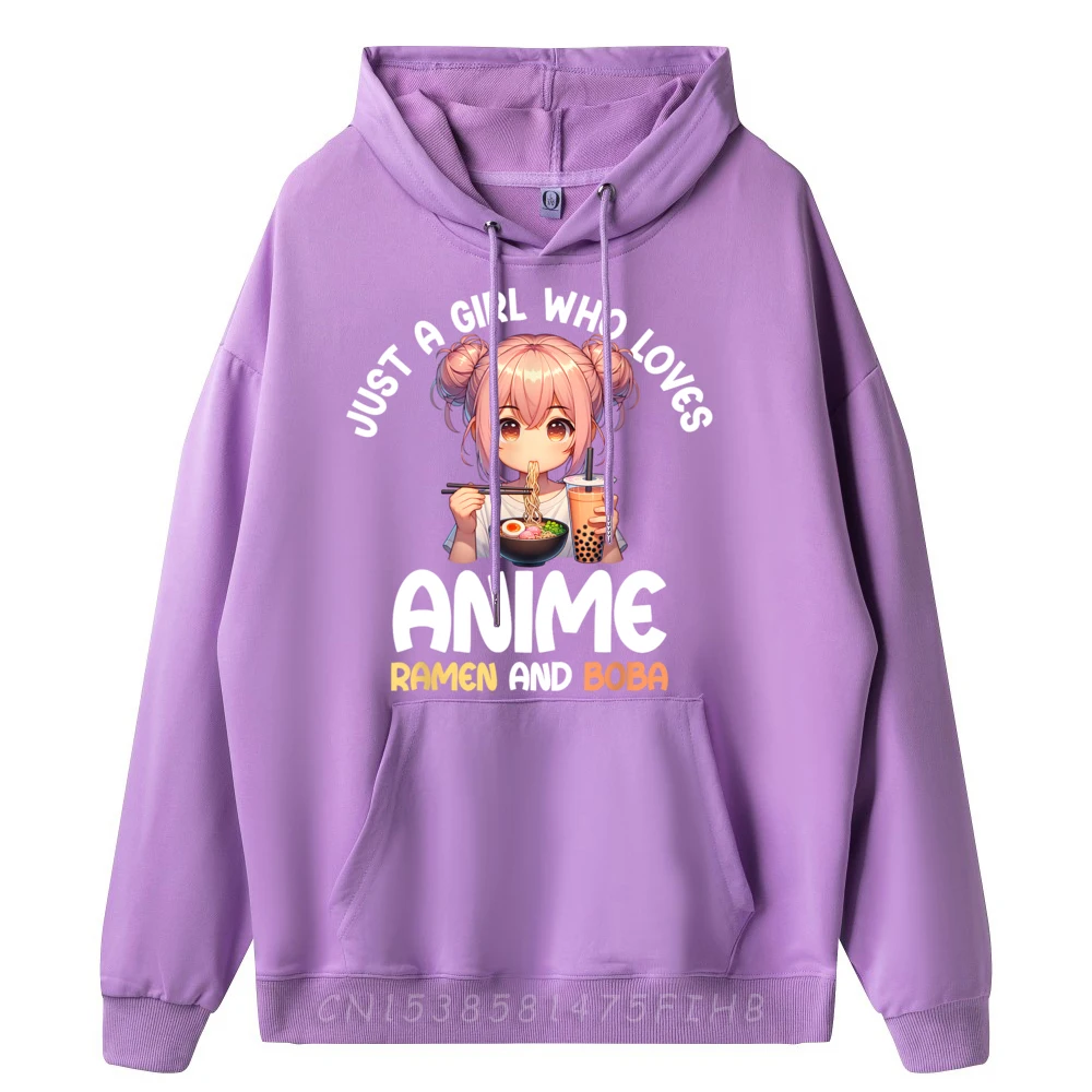 Just A Who Loves Ramen And Boba. Lover Luxury Hoodies Limited Time Special Tshirts Men Funny