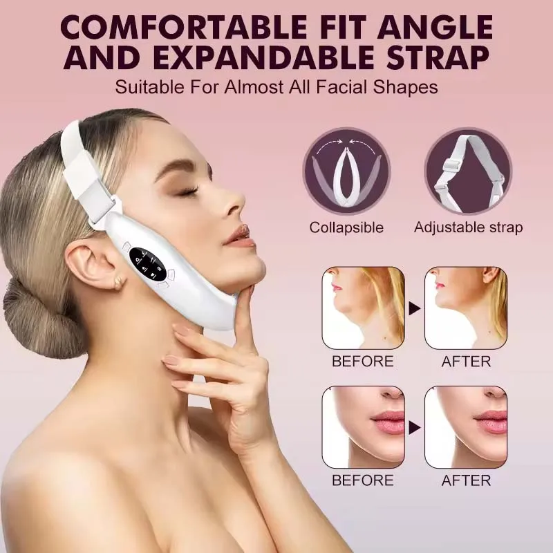新しい V ライン職業サーマルネックリフティング電気微電流しわ除去 LED フォトンフェイス美容装置女性のための