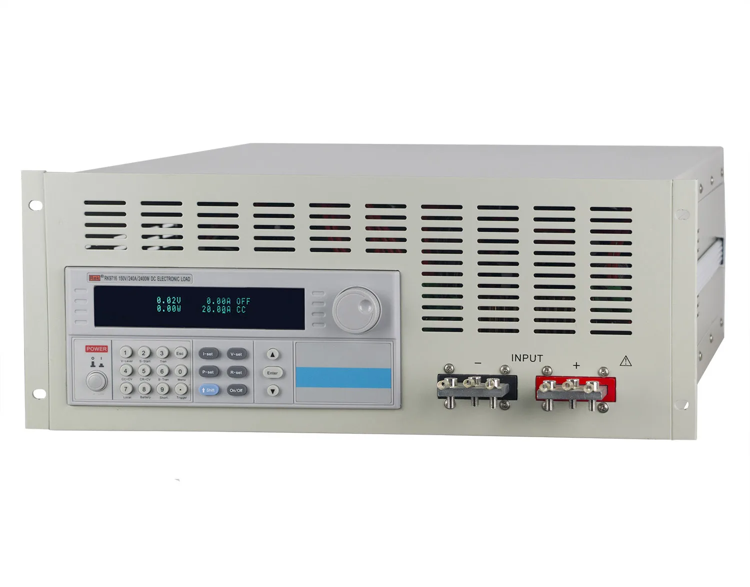 Rek RK9716 Desktop Industrial DC Programmable Electronic Load 2400W VFD Screen Precision Multiple Funtion Electronic Load DC
