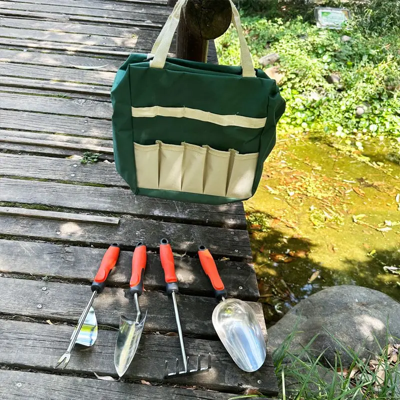 Multi-purpose Garden & Beach Tools Set with Stool Shovel Saw Vegetable Digging Kit for Gardening Shell Collecting Wild Picking