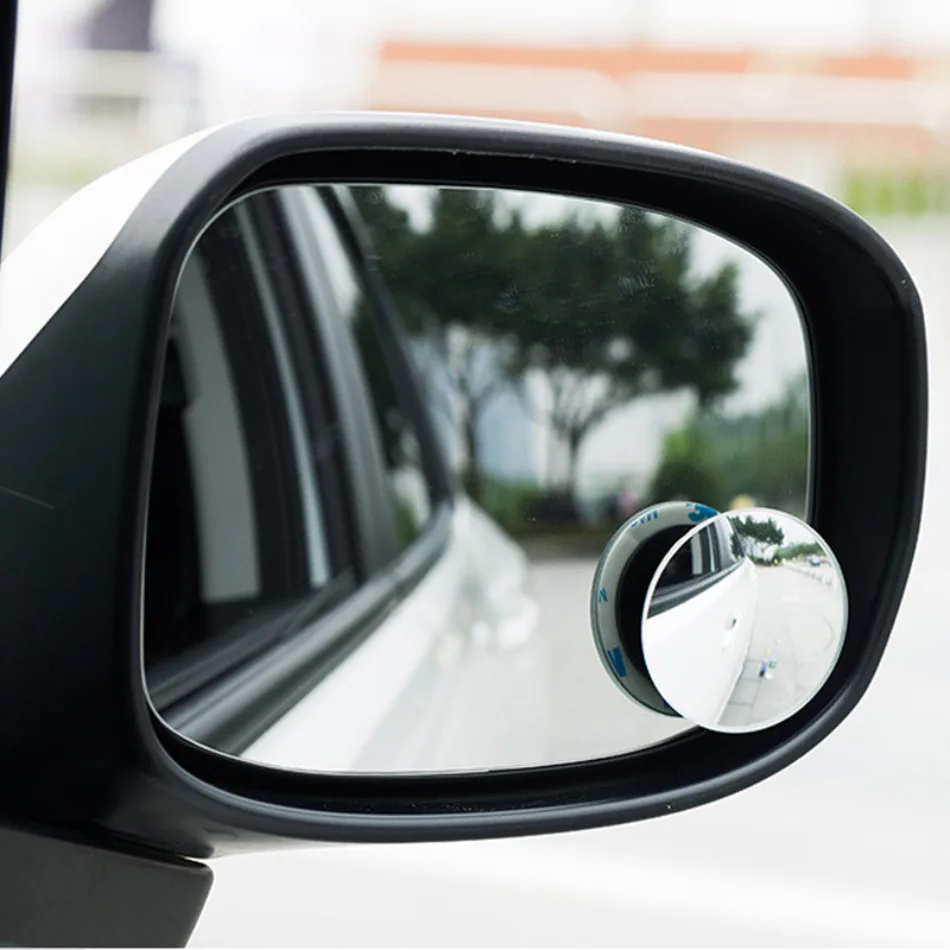 1pc 360° Adjustable Wide Angle Convex Mirror Car Blind Spot Circular Mirror Universal Auto Rear View Blindspot Mirror for Car