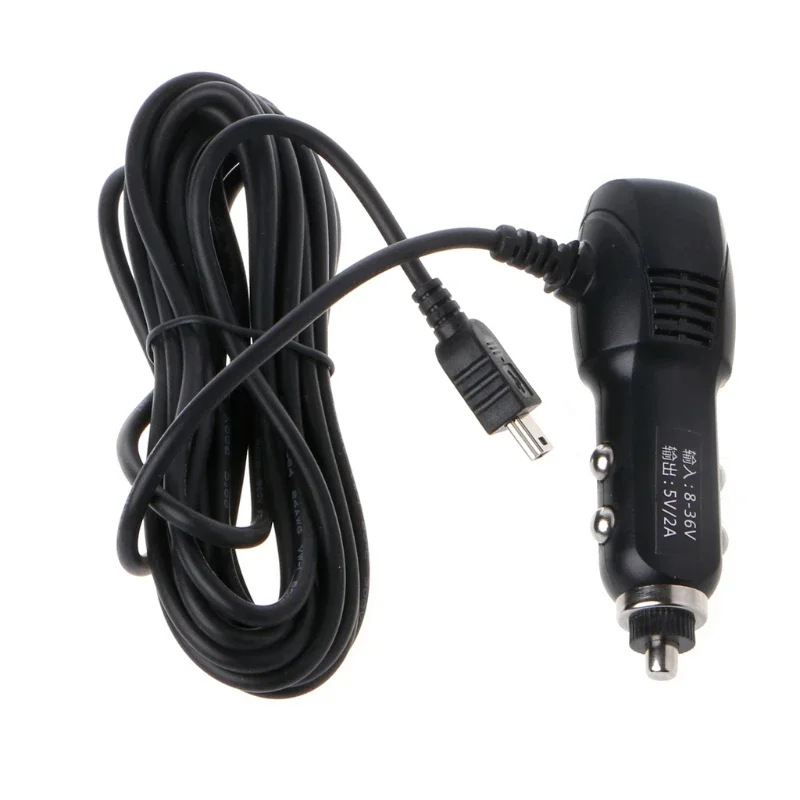 

Micro USB Port 5V 2A Car Charger Adapter For Car DVR Vehicle Charging w/3.5m Cable