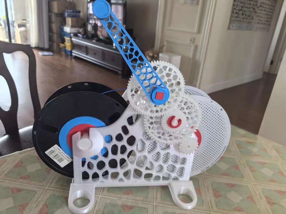 3D Printer Filament Respooler Hand Cranked 1kg Filament Rewinder Detachable Modular Design 3D Printer Spool Rewinder