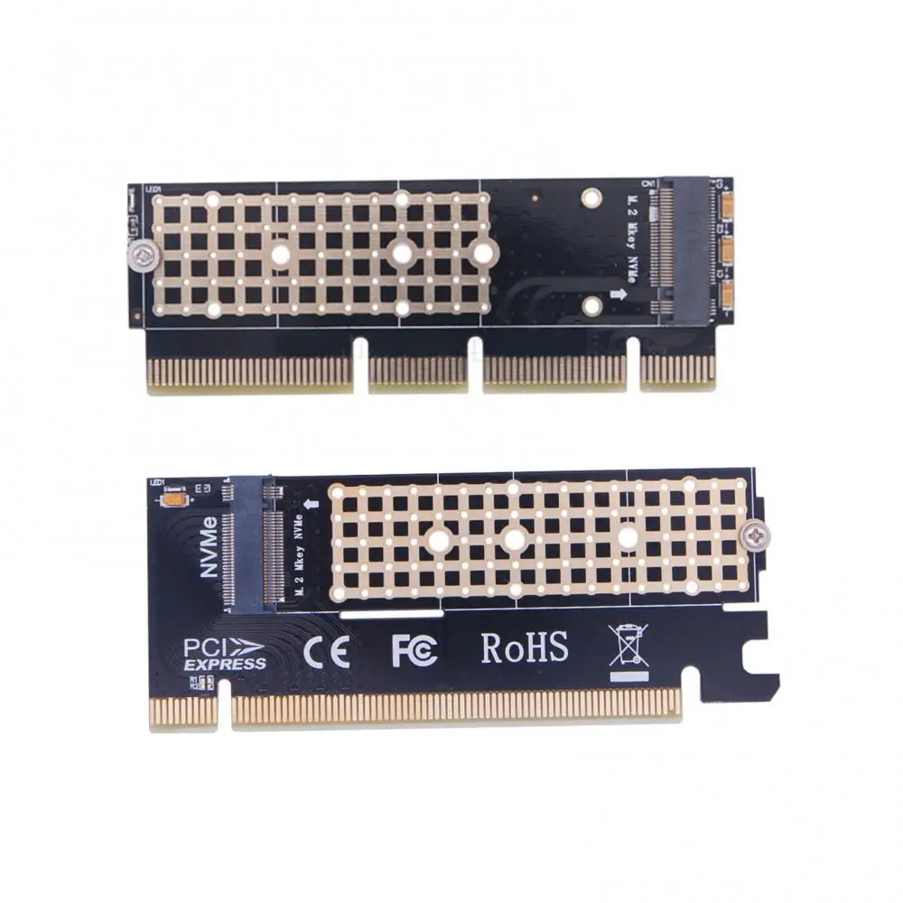 to PCIE x16 Adapter Card Pci-e to m.2 Convert Adapter NVMe SSD Adaptor m2 M Key Interface PCI Express 3.0 x4 2230-2280 Size