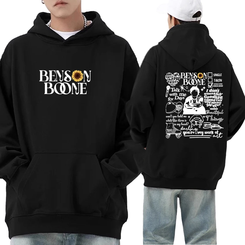 

Benson Boone American Heart Tour 2025 Loose Hoodies Men Women Fashion Fleece Sweatshirt Autumn Winter Unisex streetwear Pullover