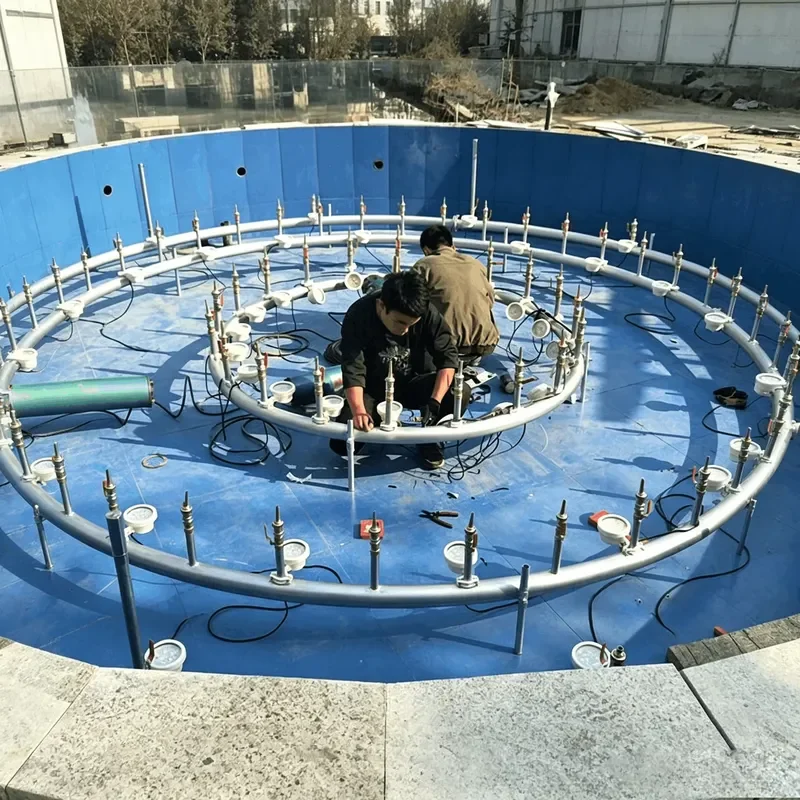Weather Resistant Stainless Steel Small Musical Water Fountain Custom Built Outdoor Villa Decoration Water Fountain