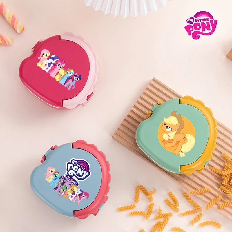 Nuovo My Little Ponys Creativo Dinosauro Scatola per il pranzo a doppio strato Ragazzo Ragazza Anime Bento Box portatile Borsa per il pranzo di grande capacità