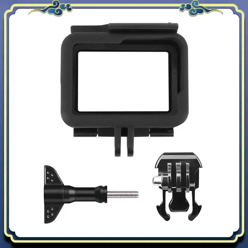 Portable 5X Frame For Gopro Hero (2018) / 6 / 5 Housing Border Protective Shell For Go Pro Hero6 Hero5 Black (Black)
