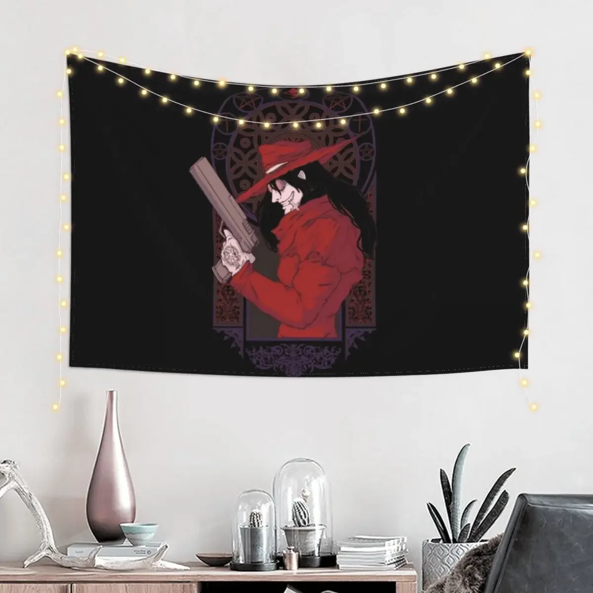 Alucard Hellsing Tapestry Cute Room Things Room Decorations Aesthetic Wall Decoration Tapestry