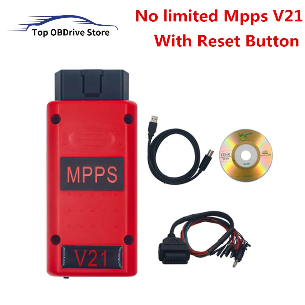 Newest MPPS V21 Unlock Version Better Than MPPS V18 ECU Chip Tuning Tool  ECU Flasher MAIN+Tricore+Multiboot+Breakout Tricore