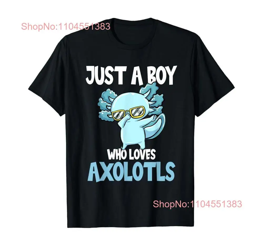 

Просто мальчик, который любит аксолотле. Симпатичная забавная футболка Kawaii.